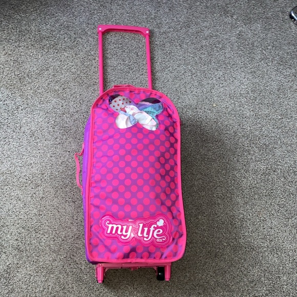 ASSORTED Toys 8 Pieces Doll Clothes And Misc Packed Inside A My